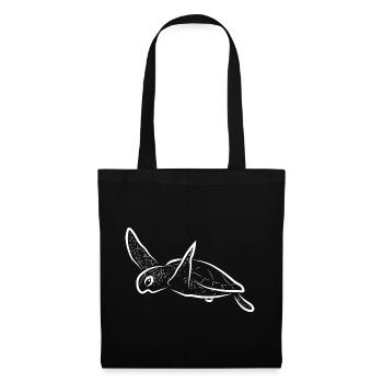 Tortues - Sac en tissu - noir - Devant