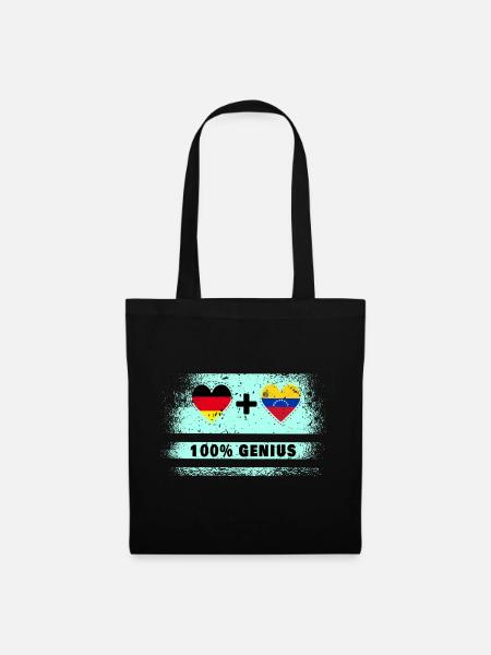 Deutschland und Venezuela Genial / Geschenk - Stoffbeutel - Schwarz