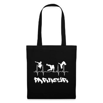 Parkour - Sac en tissu - noir - Devant