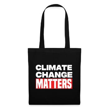 Climate Change Matters - Stoffbeutel - Schwarz - Vorne