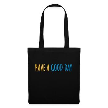 Bonne journée - Sac en tissu - noir - Devant