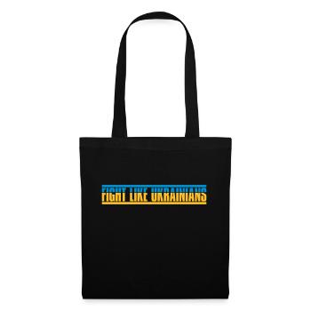 fight like ukrainians quote - Tote Bag - black - Front