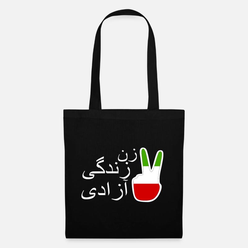 Jin jiyan azadi زن زندگی آزادی - Stoffbeutel - Schwarz