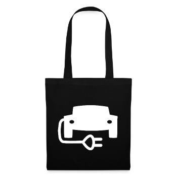 Les véhicules électriques - Sac en tissu - noir - Devant