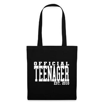 Official Teenager Est. 2010 Cool 13th Birthday - Sac en tissu - noir - Devant