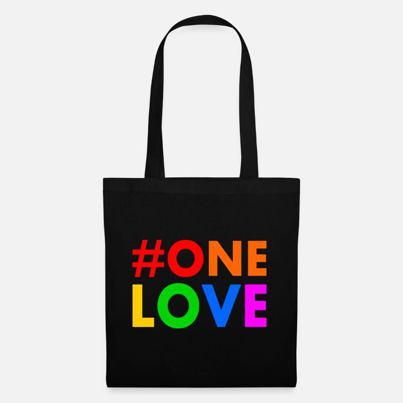 One love - Stoffbeutel - Schwarz