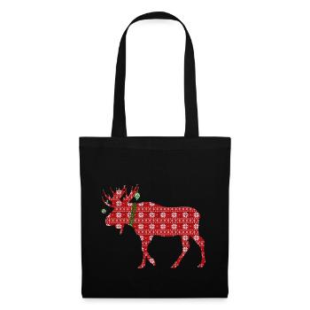 Chandail moche de Noël - Sac en tissu - noir - Devant