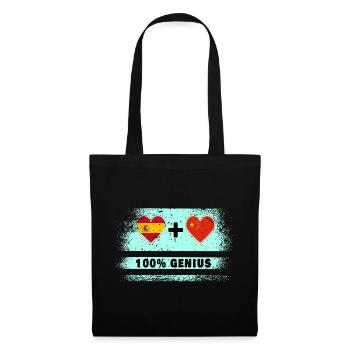 L’Espagne et la Chine font preuve de génie à 100% - Sac en tissu - noir - Devant