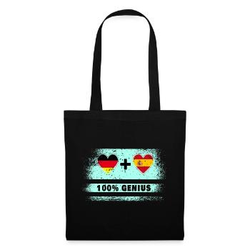 L’Espagne et l’Allemagne font preuve de génie à 100% - Sac en tissu - noir - Devant
