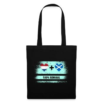 Scotland and the Netherlands 100% Genius flag - Tote Bag - black - Front