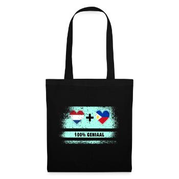 Philippines and the Netherlands 100% Genius flag - Tote Bag - black - Front