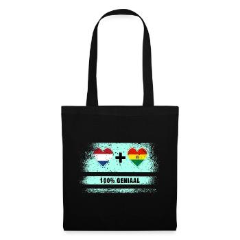 Bolivia and the Netherlands 100% Genius flag - Tote Bag - black - Front