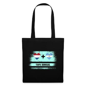 Argentina and the Netherlands 100% Genius flag - Tote Bag - black - Front