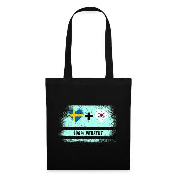 Corée du Sud et Suède 100% Parfait / Cadeau - Sac en tissu - noir - Devant