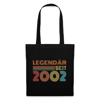 LEGENDÄR seit 2002 Geburtstag - Stoffbeutel - Schwarz - Vorne