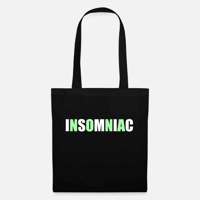 Zitat von Insomniac - Stoffbeutel - Schwarz