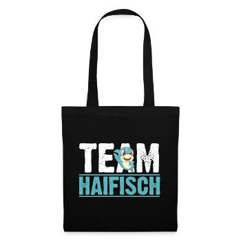 Fische Haifisch - Stoffbeutel - Schwarz - Vorne