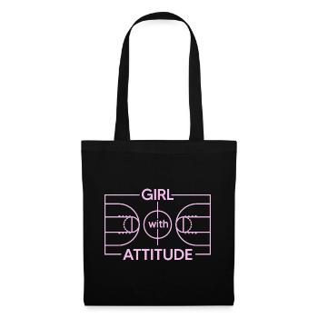 Basketteur Slamdunk Basketball Dunk-Girl - Sac en tissu - noir - Devant