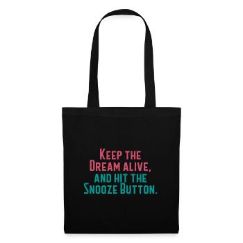 Gardez le rêve vivant - Sac en tissu - noir - Devant