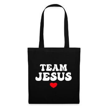 Team Jesus - Stoffbeutel - Schwarz - Vorne