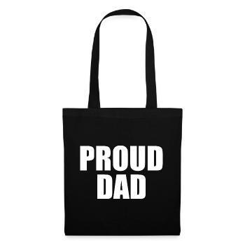 Proud dad - Tote Bag - black - Front
