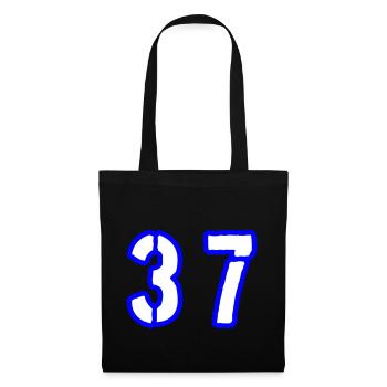 37 Symbole numérique - Sac en tissu - noir - Devant