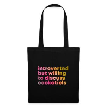 calopsitte - Sac en tissu - noir - Devant