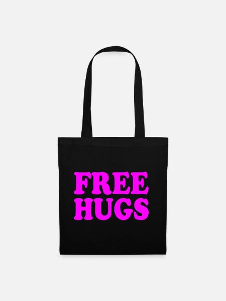 Free hugs - Stoffbeutel - Schwarz