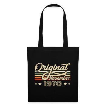 Novembre 1970 Cadeau d’anniversaire Novembre 1970 - Sac en tissu - noir - Devant