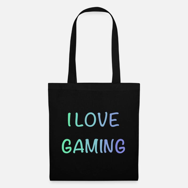 I Love Gaming  - Stoffbeutel - Schwarz