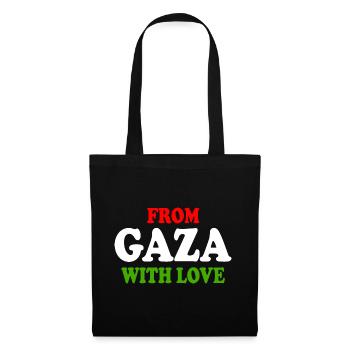 From gaza with love - Sac en tissu - noir - Devant