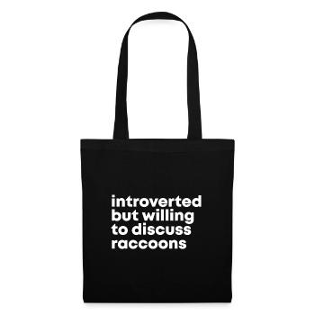 Raccoon - Tote Bag - black - Front