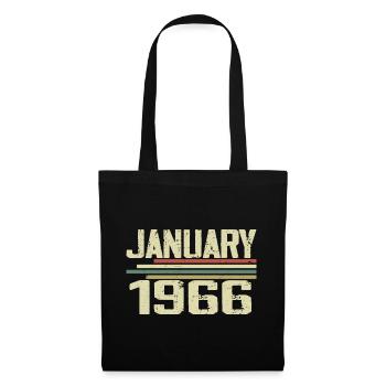 January 1966 - Birthday Gift January 1966 - Tote Bag - black - Front