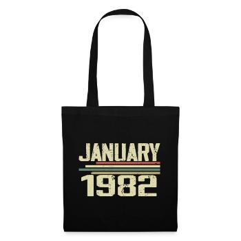 January 1982 - Birthday Gift January 1982 - Tote Bag - black - Front