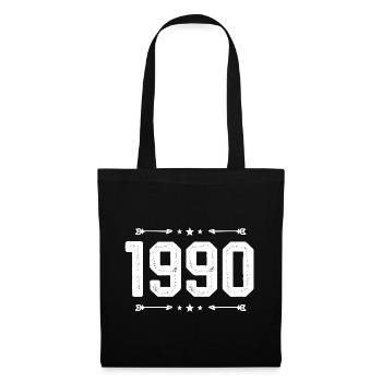 vintage 1990 vintage 35th birthday 1990 - Tote Bag - black - Front