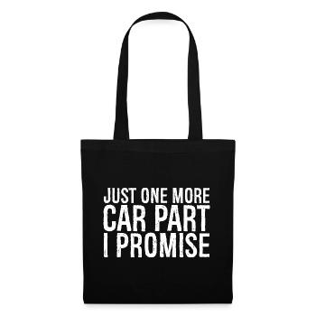 juste une pièce de voiture de plus, je vous le promets - Sac en tissu - noir - Devant