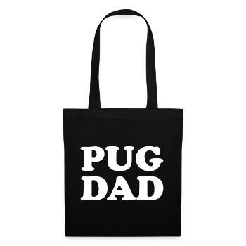 Pug Dad - Tote Bag - black - Front