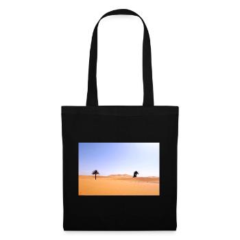 Palmiers Solaires en Désert Doré - Sac en tissu - noir - Devant