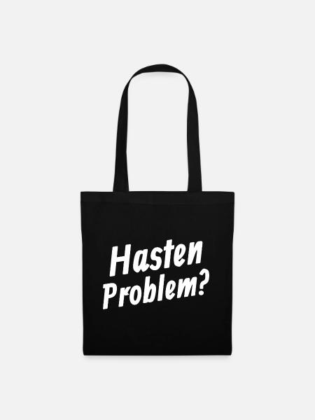 Hasten Problem - Stoffbeutel - Schwarz