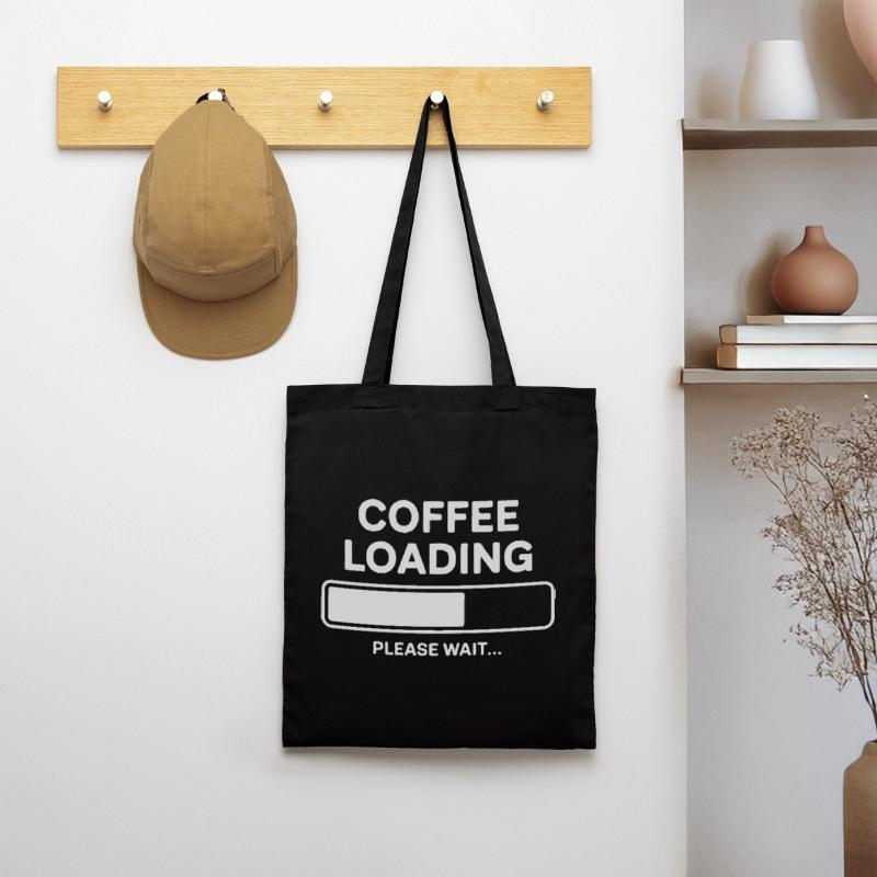 Coffee Loading Please Wait Tote Bag