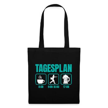 Postman DAILY SCHEDULE Delivering Packages Funny - Tote Bag - black - Front