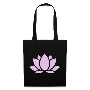 Lotus Flower Lotus Flower Violet Flower Flower Yoga - Tote Bag - black - Front