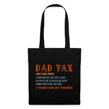 Dad Tax Definition Tee - Tote Bag - black - Front