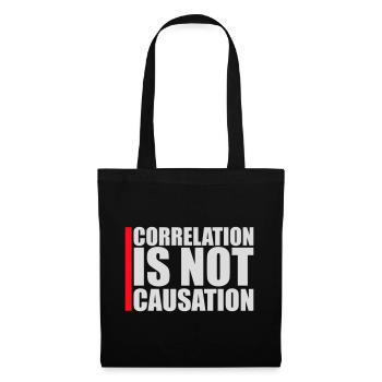 Correlation Is Not Causation Nerd Science - Tote Bag - black - Front
