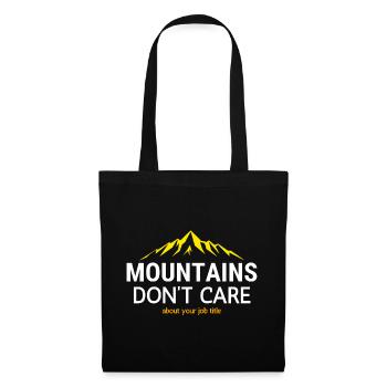 Les montagnes ne connaissent pas de titre - Sac en tissu - noir - Devant