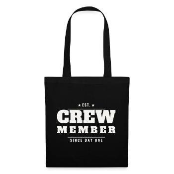 Crew Member Vintage Est Retro Team Staff Event - Tote Bag - black - Front
