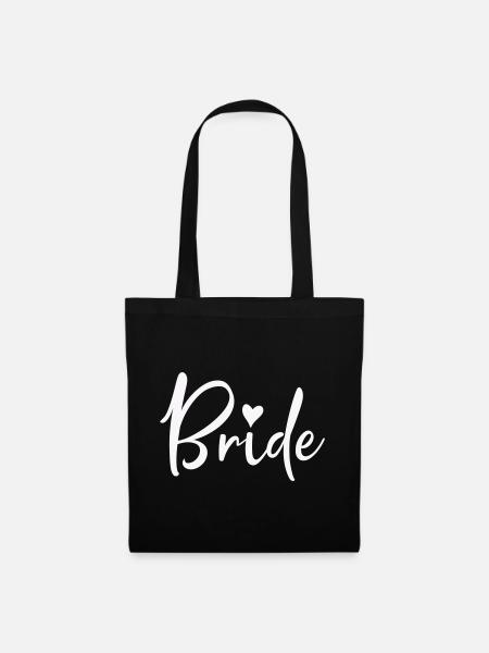bride- - Stoffbeutel - Schwarz