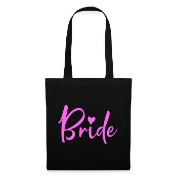 bride - Stoffbeutel - Schwarz - Vorne