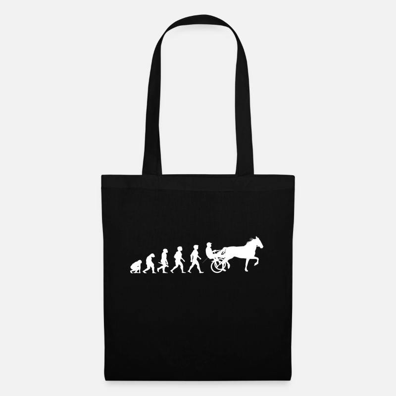 Evolution trot racing chevaux de course de chevaux - Sac en tissu - noir