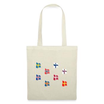 Drapeaux Scandinaves - Sac en tissu - nature - Devant